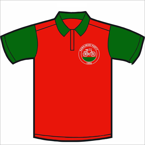 Printed Promotional T Shirt - Cotton, Multiple Sizes, Red | Customizable, Breathable, Collared, Half Sleeves, Skin-Friendly