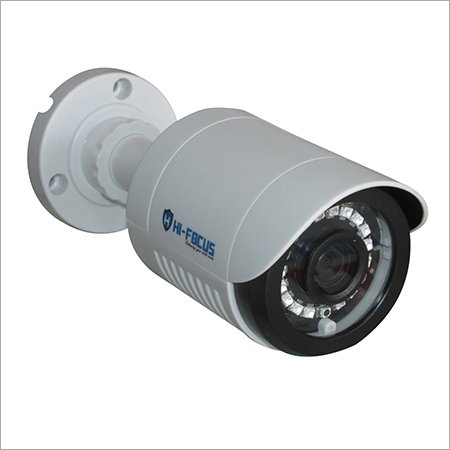 Hi Focus Bullet CCTV Camera - Plastic & Metal, White and Black | Digital CMOS Sensor, Weather Proof, GPS Technology for Versatile Indoor/Outdoor Use