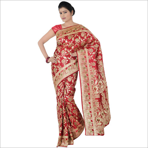 Red Bridal Saree Pure Silk