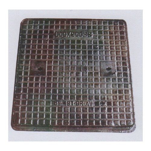 CI Manhole Cover Single Seal Solid Top