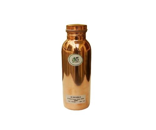 AE NATURALS Premium Quality Jointless Pure Virgin Copper Water Bottle Leak Proof 600ml