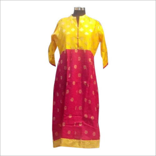 Ladies Band Collar Casual Kurti