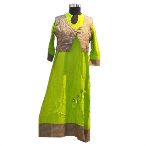 Ladies Jacket Style Casual Kurti