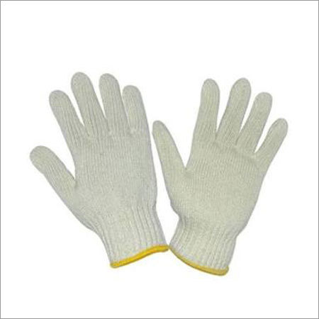 White Knitted Hand Gloves