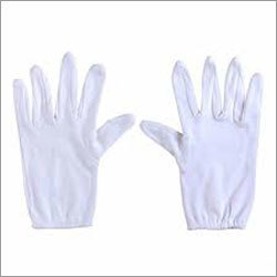 White Cotton Hand Gloves