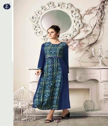 Navy Blue Women Kurtis