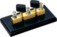 Plug Key - Thick Brass 10.5mm On Heavy Bakelite Base, Brass Terminals, Durable Build, Easy Installation, Multiple Configurations