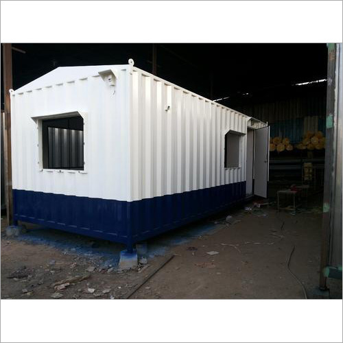 Industrial Portable Cabin - Mild Steel Customizable Sizes 1.2 mm Sheet Thickness 18 mm Flooring Weatherproof | Versatile Use Easy Assembly Quick Deployment Durable Structure