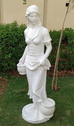 White Fiber Lady Statue