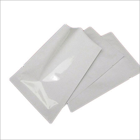 Laminated Material White Plain Packaging Pouches