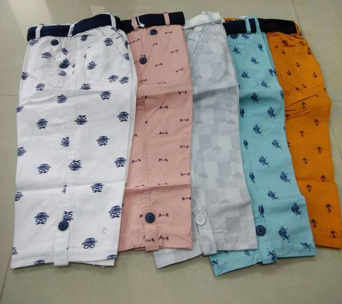 Boys Cotton Capri - Modern Style Design | Soft Cotton Fabric, Trendy Fit for Active Young Boys