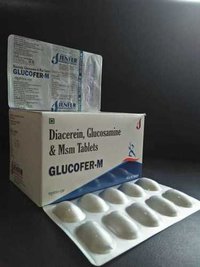 DIACEREIN 50MG+GLUCOSAMINE 750MG+MSM 250 mg.