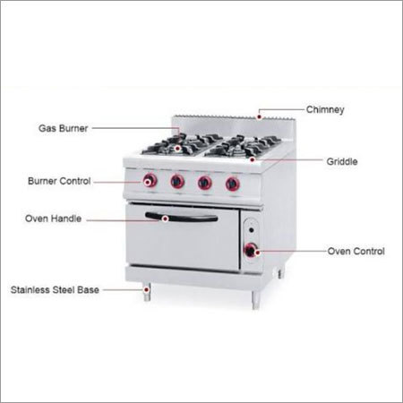 Four Burner Oven Cooking Rang