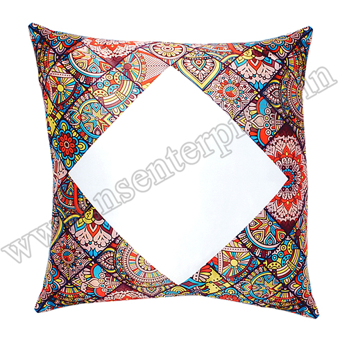 SUBLIMATION PILLOW - Satin Cover, Square Shape | Colorful Multy Designs with Professional-Grade Sublimation Printing