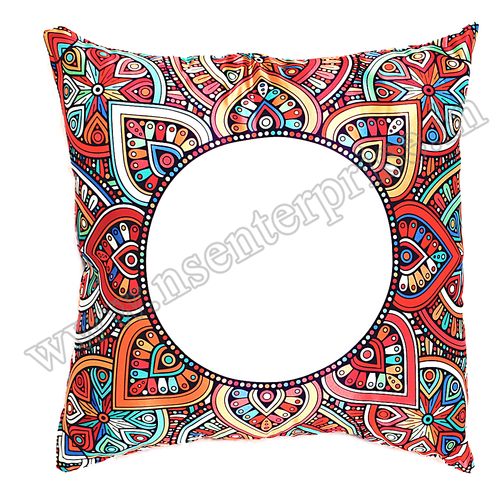 Sublimation Cushion - Satin Cover, Square Shape, Multi-Color Design | Perfect Sublimation Ink and Paper Compatibility