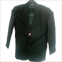 High Secondary School Blazer - Acrylic Wool Blend, Black, 2 Golden Buttons | Warmth, Comfort, Perfect Fit
