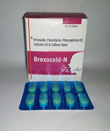 Nimesulide, Paracetamol, Phenylephrine HCI, Cetirizine HCI & Caffeine Tablets
