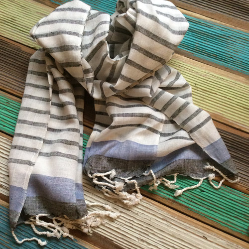 1-3 Colors Man'S Strips Scarf