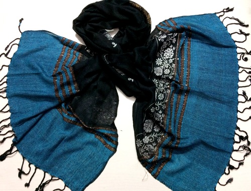 3 - 4 Colors Viscose Zari Scarves