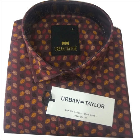 Brown Casual Printed Shirt - Cotton, M-XXXL, Brown | Stylish, Comfortable, Durable, Colorfast, Easy Wash