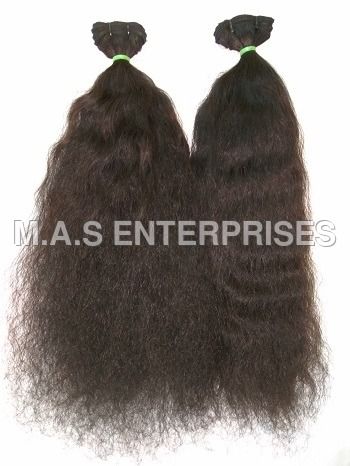 Black Curly Indian Hair Extension Length: 8-32 Inch (In)