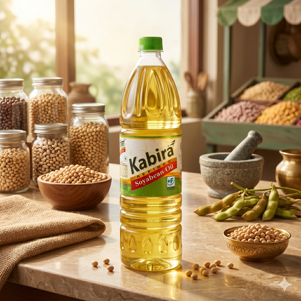 1 Ltr Refined Soyabean Oil Bottle