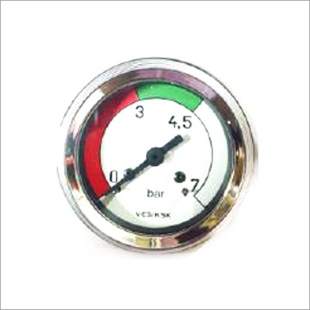 Oil Gauge - Metal and Glass, 50mm Silver, 0-7 Bar Pressure | Accurate Reading, Easy Installation, Durable Design
