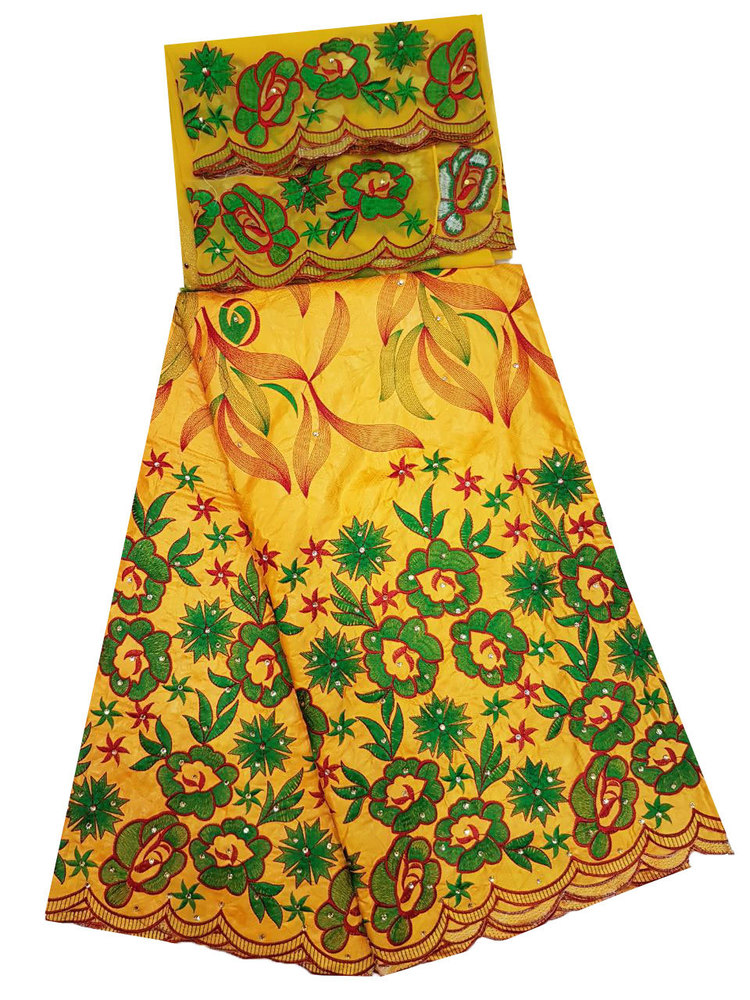 Bazin Embroidery Dress