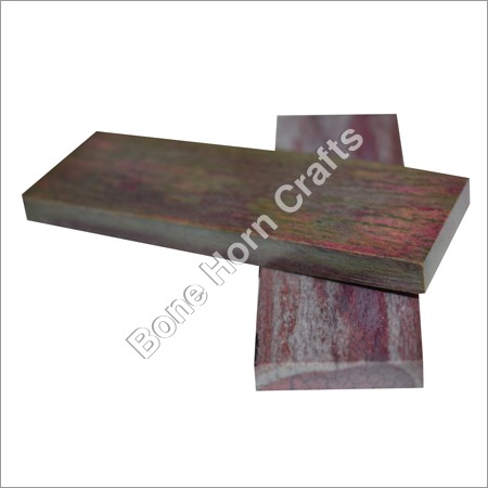 Dyed Stabilized Pink & Brown Color Bone Flat Scales