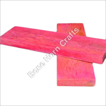 Pink Color Bone Knife Handle