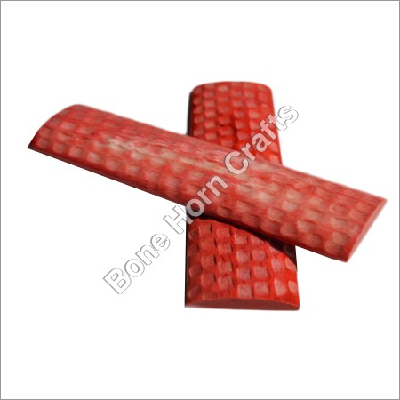 Red Color Bone Knife Handle