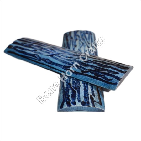 Dyed Stabilized Blue Knife Scales