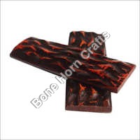 Dyed Stabilized Jigged Bone Knife Handle