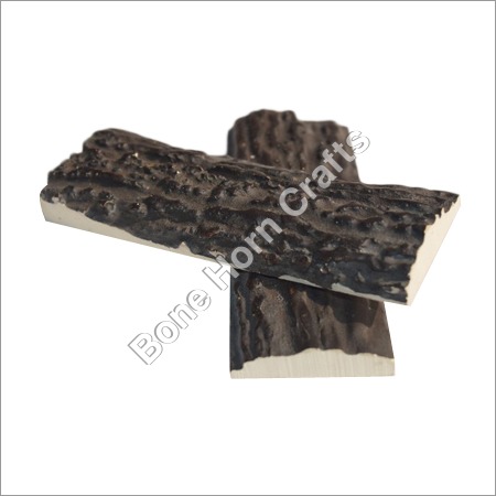 Dyed Stabilized Stag Brown Color Bone Knife Handle Radius Scales