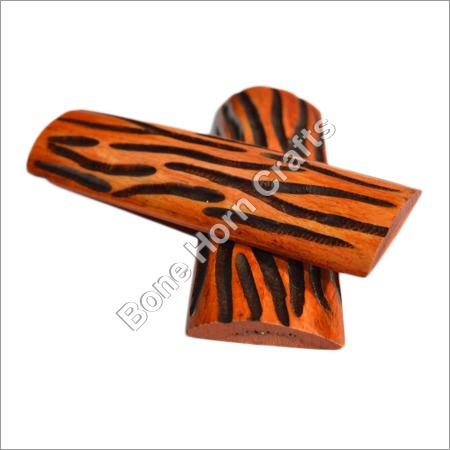Dyed Stabilized Stag Orange Color Bone Knife Handle Radius Scales