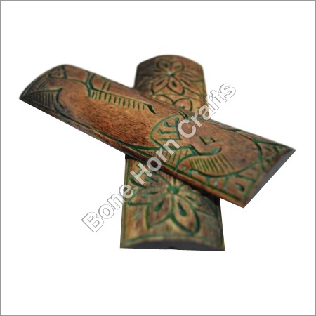 Dyed Stabilized Brown & Green Color With Design Bone Radius Scales