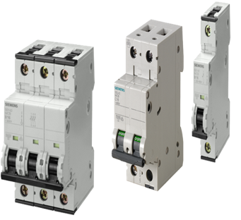 Siemens MCB - Thermoplastic, 1-3 Poles | Compact Design, High Performance, Eco-Friendly, Overload & Leakage Protection, DIN Rail Mountable
