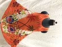 Ladies Brush Print Umbrella Dress - Cool Dry & Quick Dry, Sleeveless, Mix-assorted Colors | Washable, Breathable, Customized Logo, Sizes L-xxxl