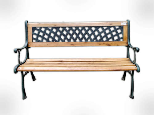 Green Mall Wooden Bench (3 Seater )