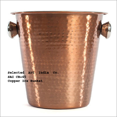 Large Copper Ice Bucket