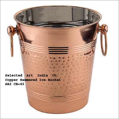 Copper Ice Bucket With Handles