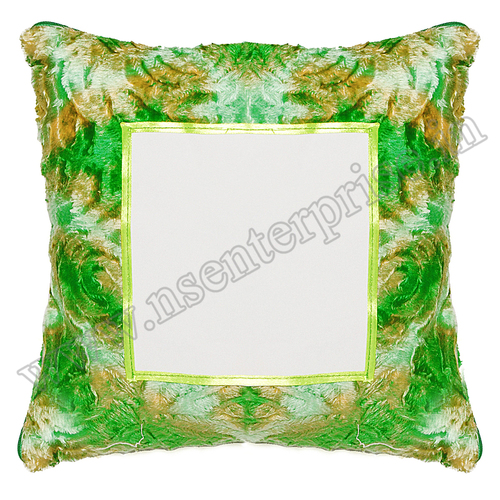 SUBLIMATION PILLOW - Satin Cover, Square Shape, Green Color | Vibrant Sublimation Ink Compatibility for Personalized Designs