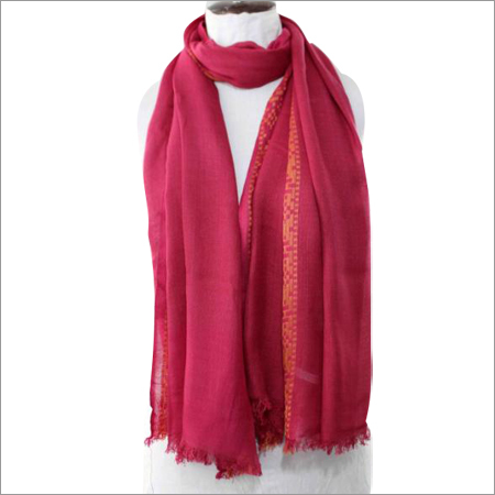 Machine Made Women Red Scarf