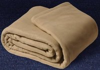 Beige Hotel Blanket Polar Fleece