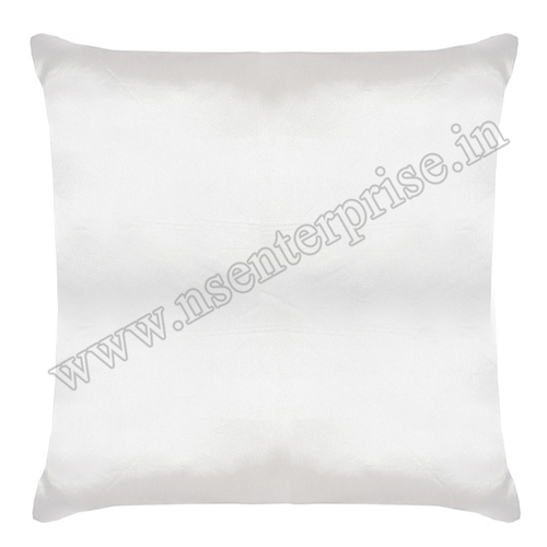 16x16 White Sublimation Pillow - Satin Cover, Classy Square Shape, Perfect For Customization With Sublimation Paper & Ink