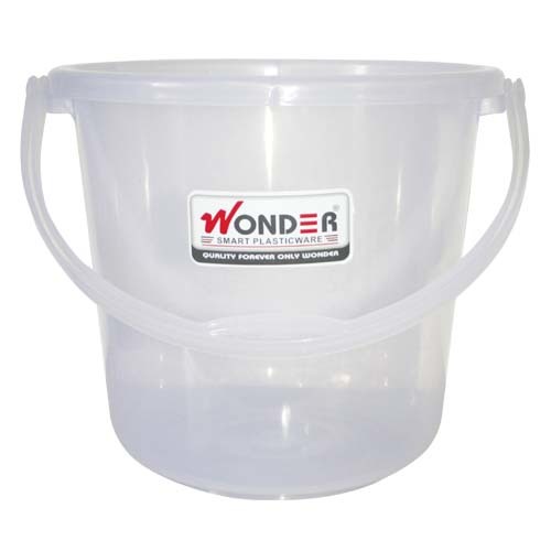 Plastic Transparent Bucket 18 Hardness: Rigid