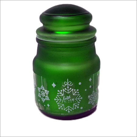 Coloured & Frosted Jar Candle