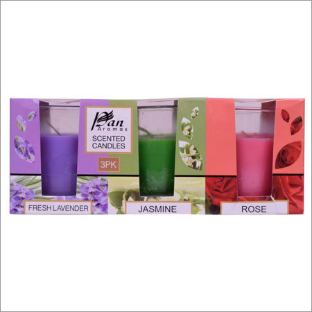 3 Pack Shot Glass Candle