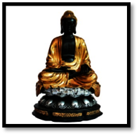 Buddha Sitting on Big Lotus