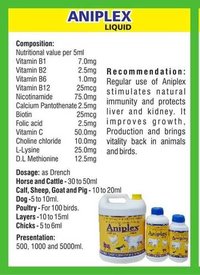 Vitamin, Amino Acid Liquid Feed supplement (aniplex)